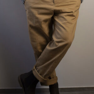 White Sand Pantalone Tela Biscotto