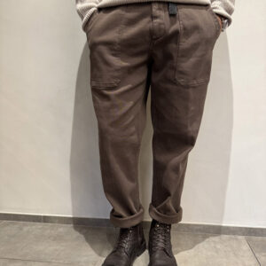 White Sand Pantalone Tela Castagna