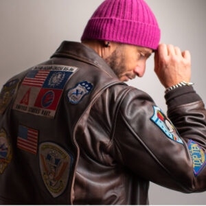 Top Gun Vintage official signature series leather jacket