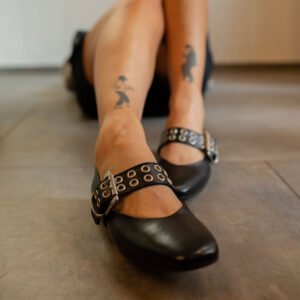 Ballerina nappa nera