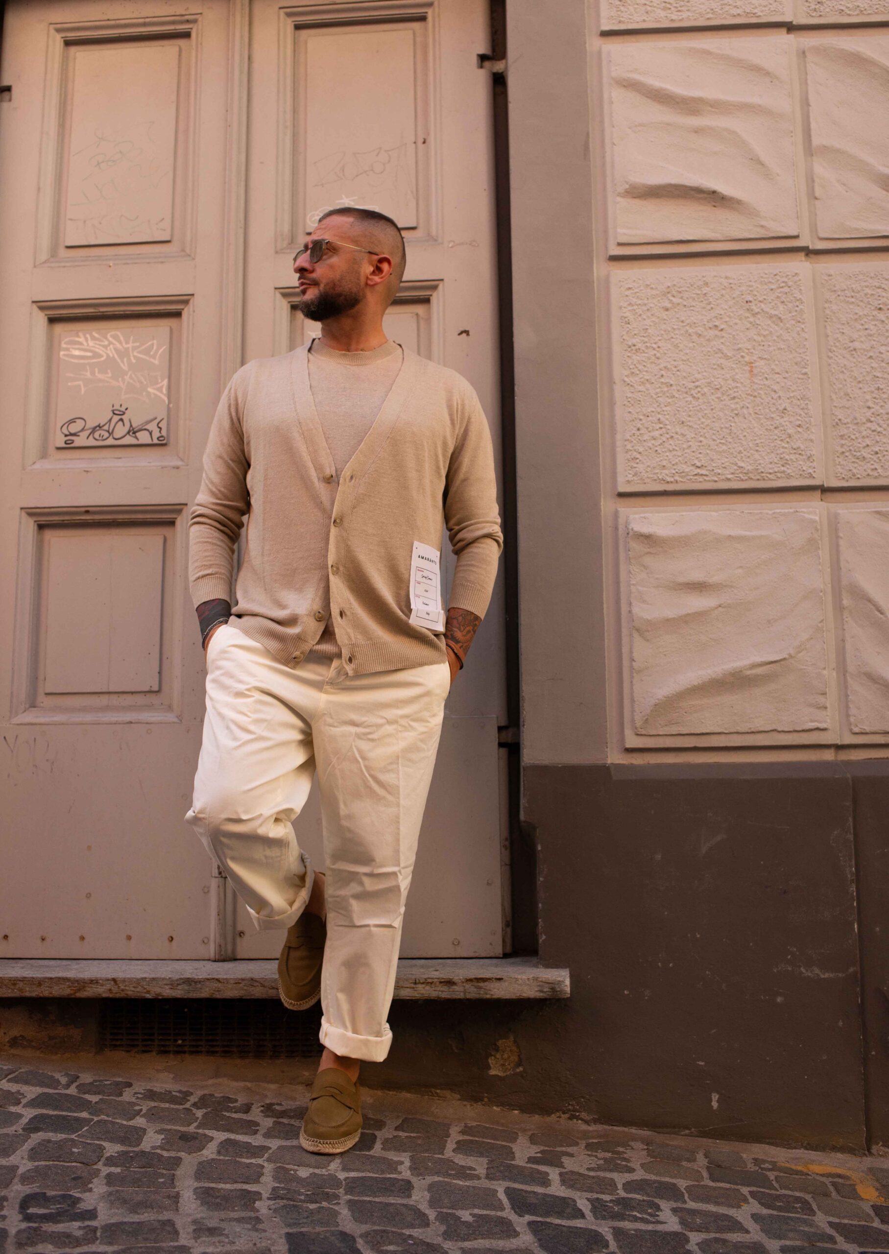 Cardigan AMARANTO in Lino - immagine 4