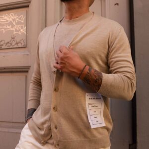 Cardigan AMARANTO in Lino