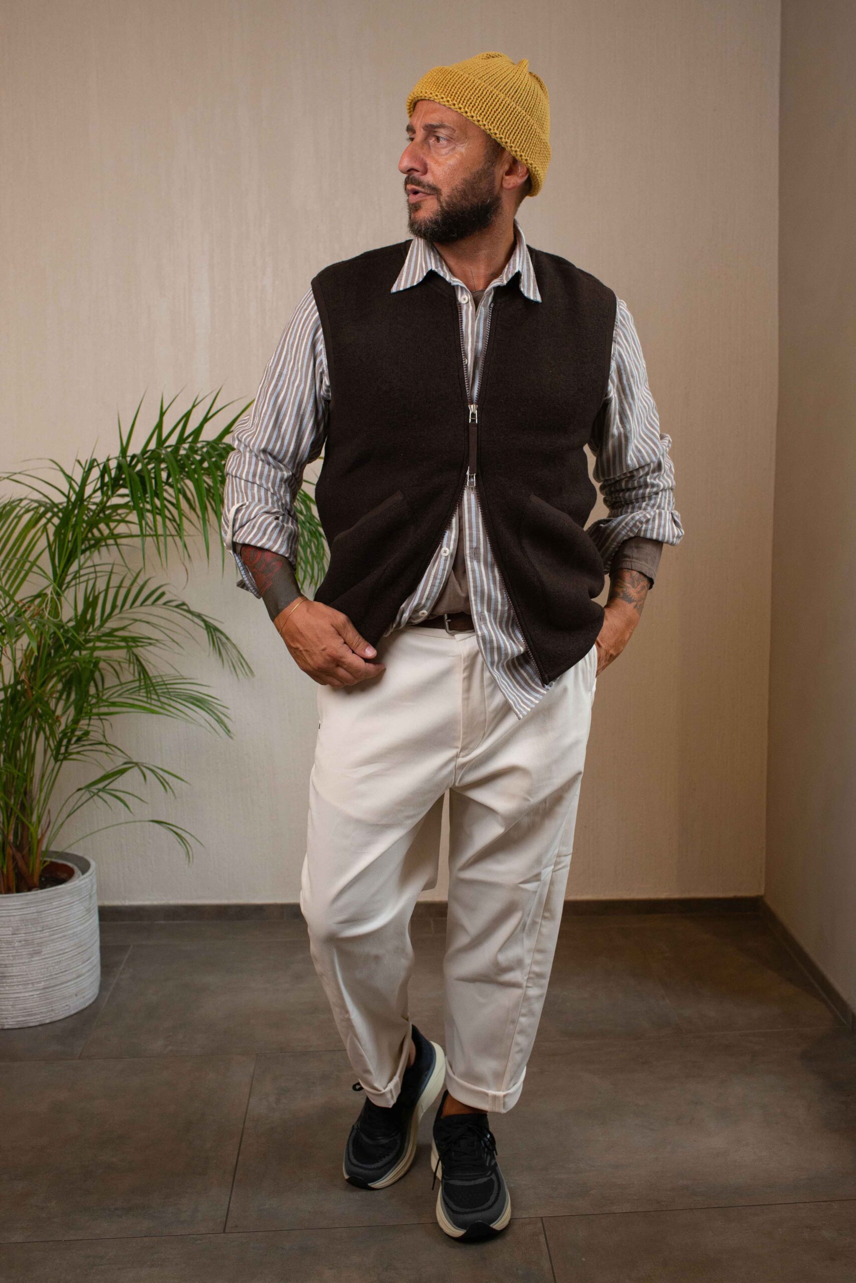 Smanicato Waistcoat Universal Works - immagine 5