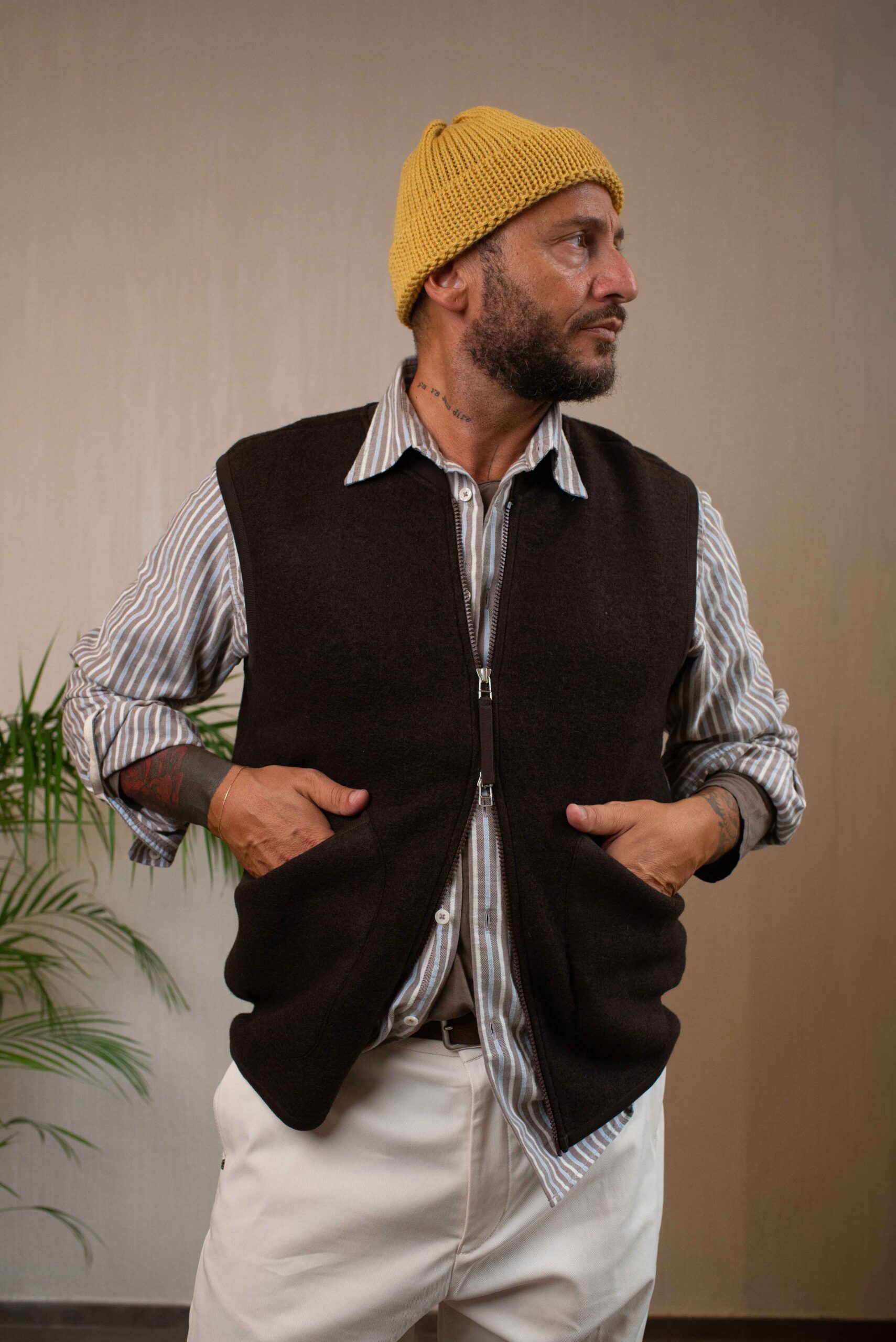 Smanicato Waistcoat Universal Works - immagine 4