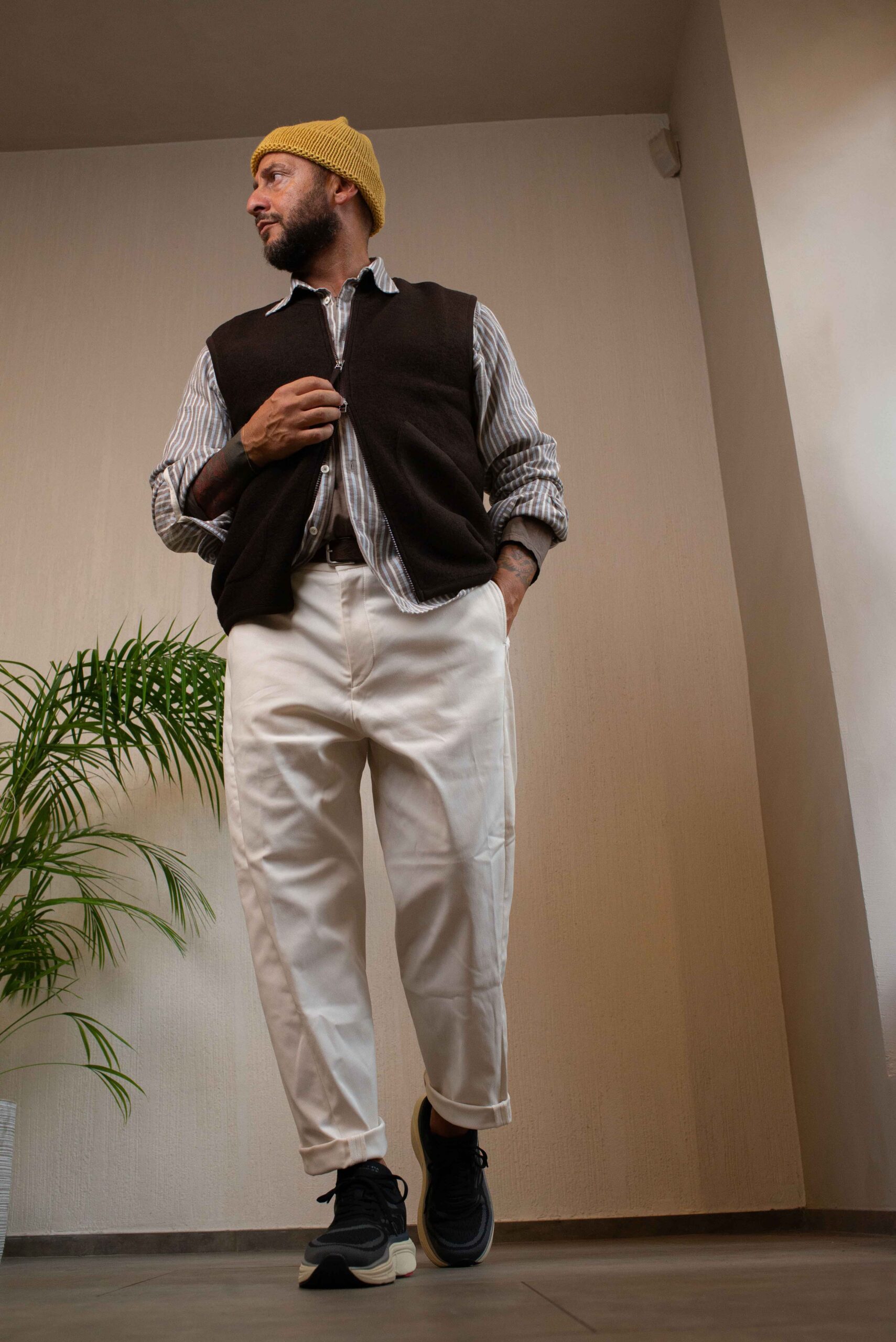 Smanicato Waistcoat Universal Works - immagine 2