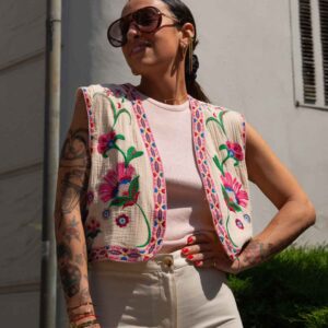 Gilet ricamato ViCOLO