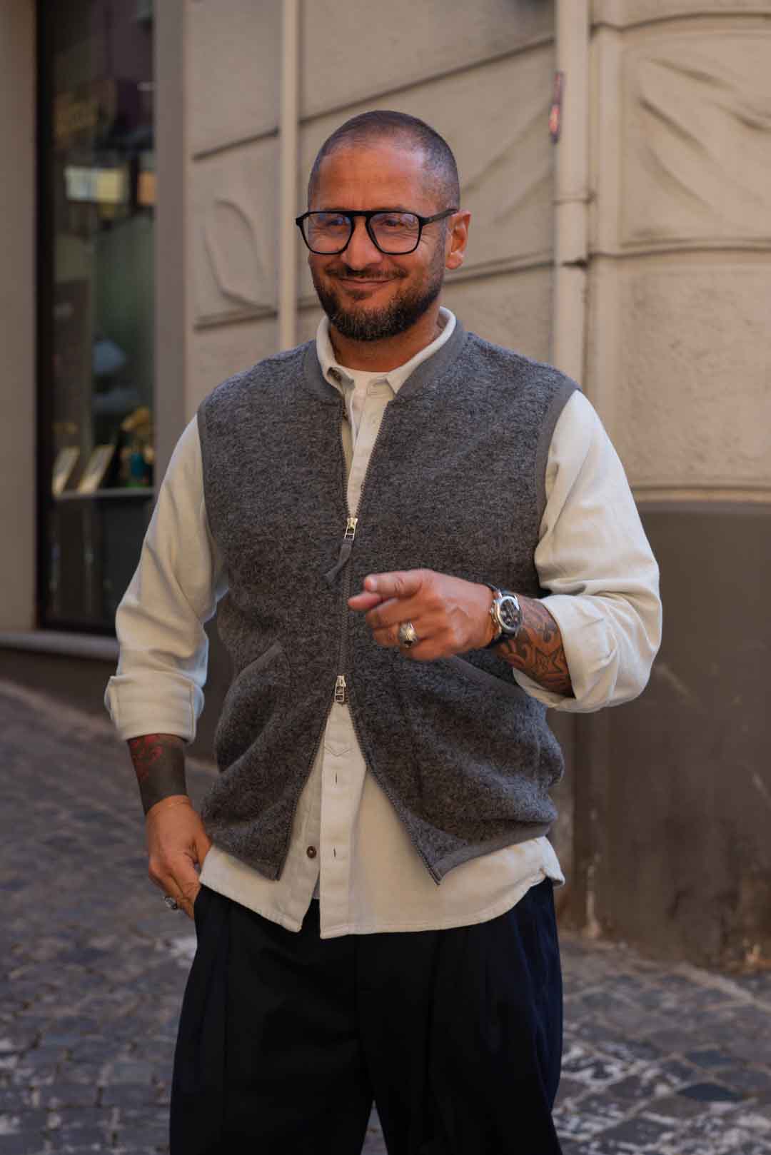 Zip Waistcoat Universal Works - immagine 7