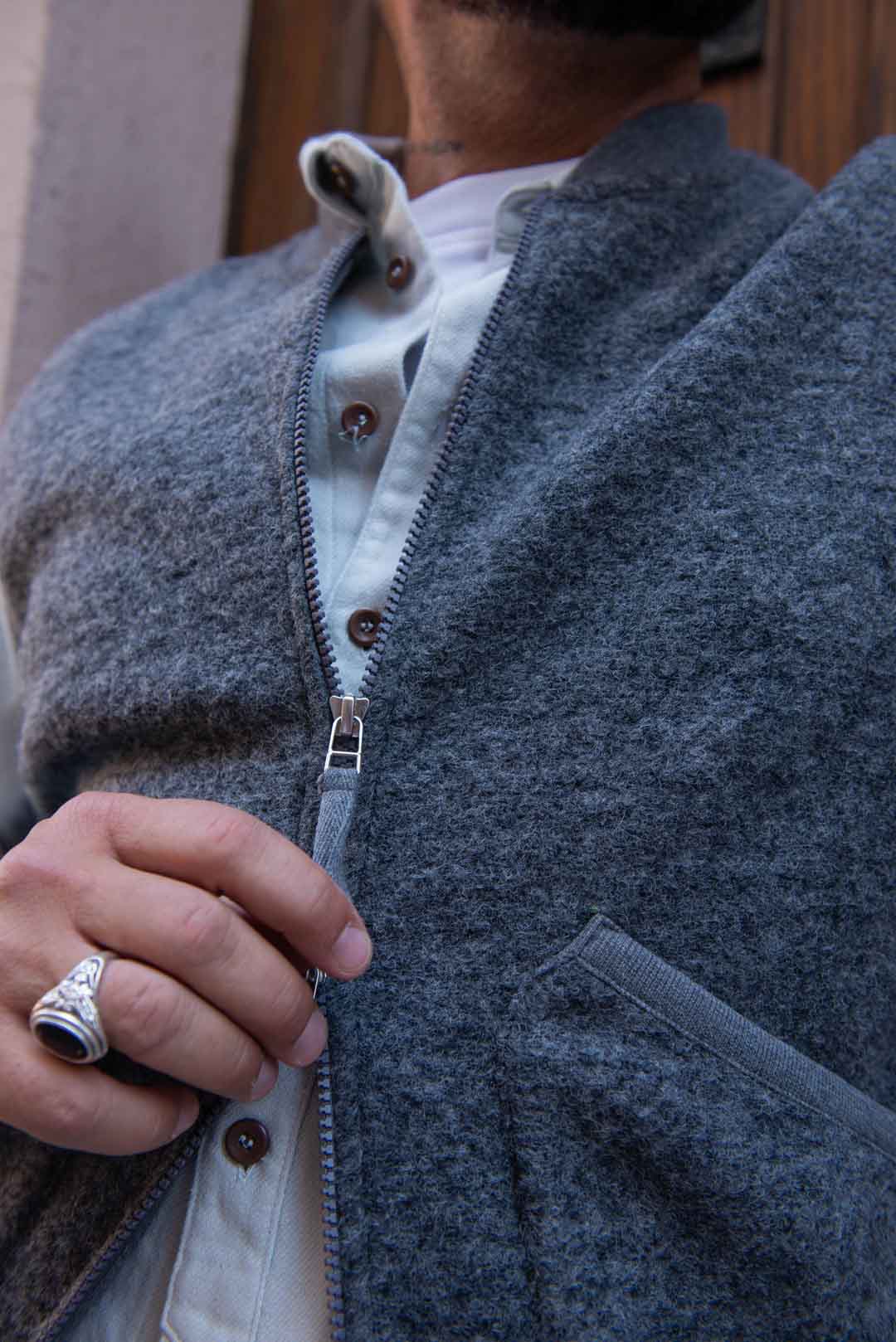 Zip Waistcoat Universal Works - immagine 5